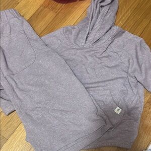 Gray Hoodie and Sweatpants Set